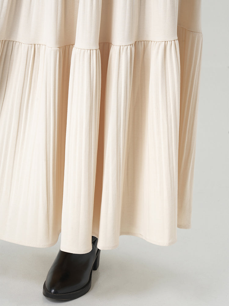 秋冬向けAラインロングスカート