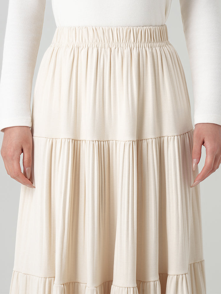 秋冬向けAラインロングスカート