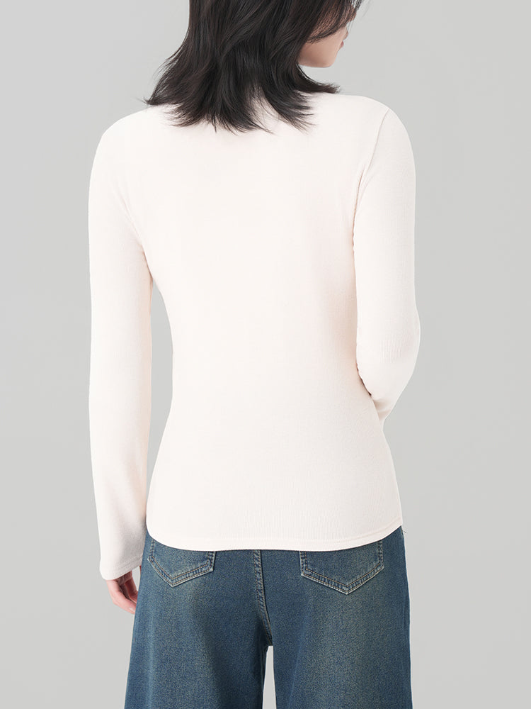 アセテートウール半ハイネックインナー