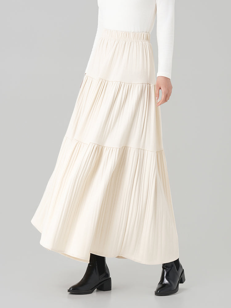 秋冬向けAラインロングスカート