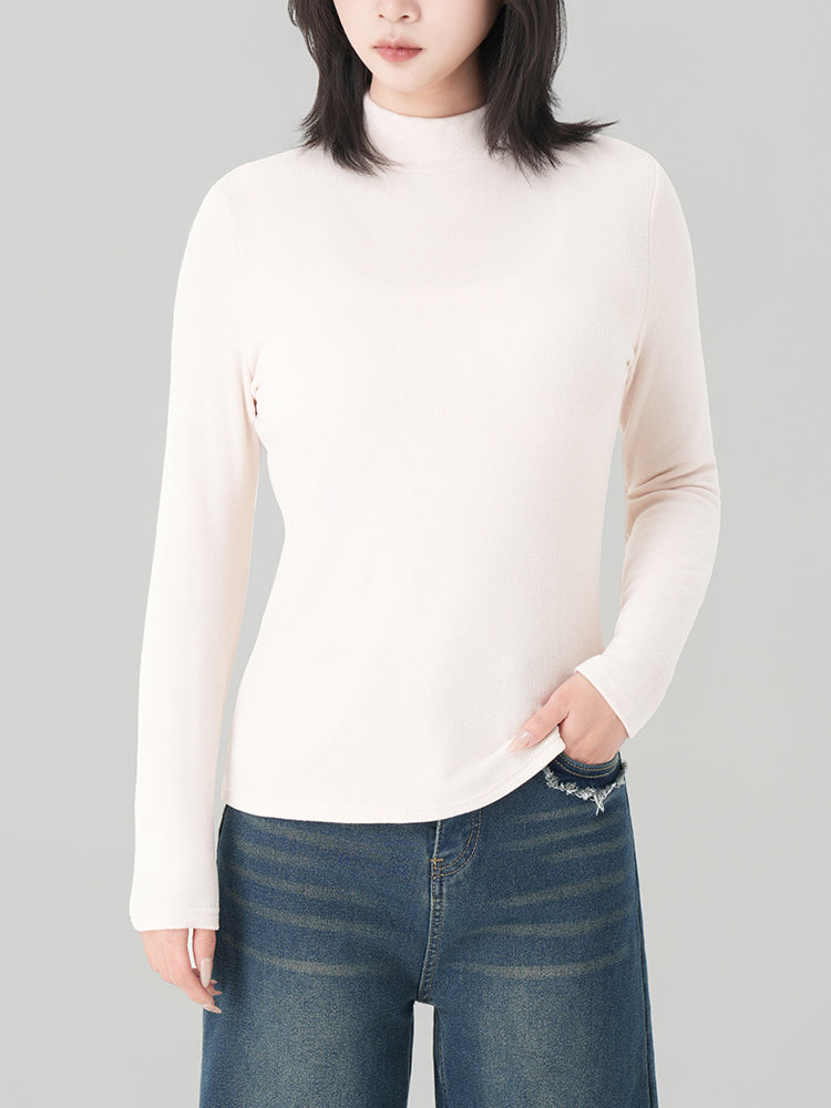 アセテートウール半ハイネックインナー