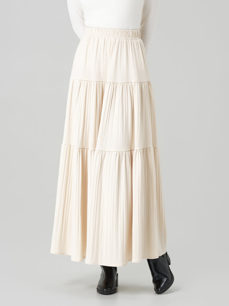 秋冬向けAラインロングスカート