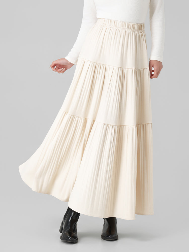 秋冬向けAラインロングスカート