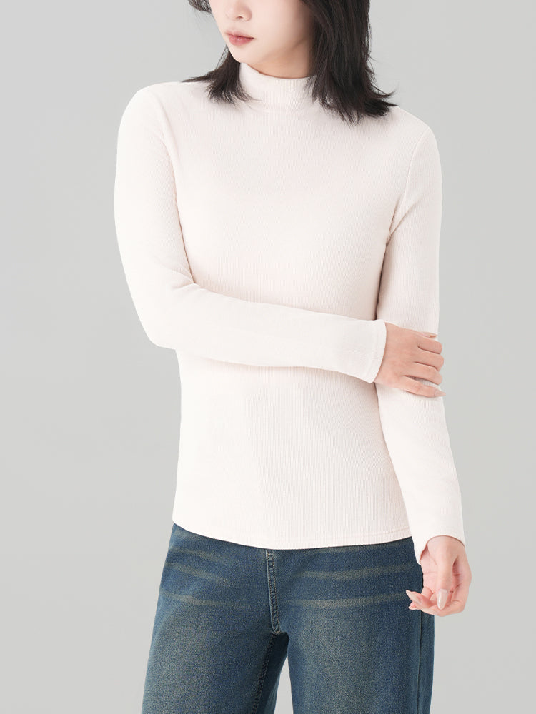 アセテートウール半ハイネックインナー