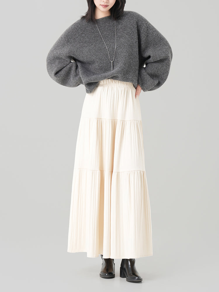 秋冬向けAラインロングスカート