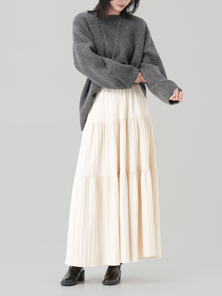 秋冬向けAラインロングスカート