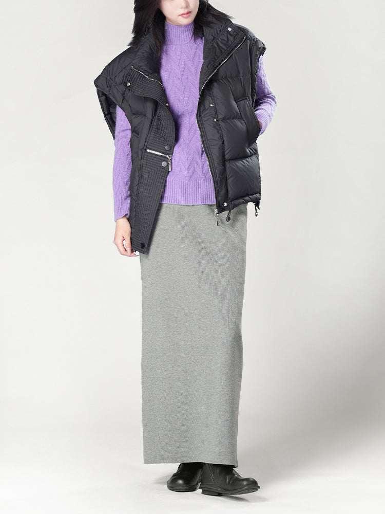 秋冬向け半ハイネックニット