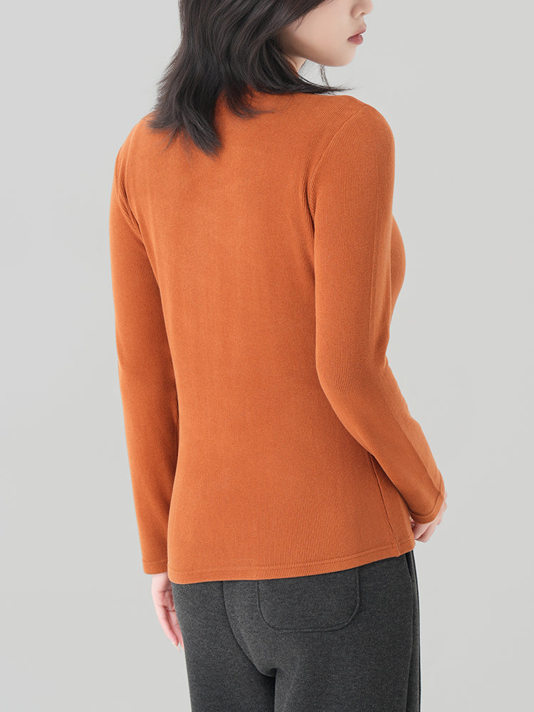 アセテートウール半ハイネックインナー