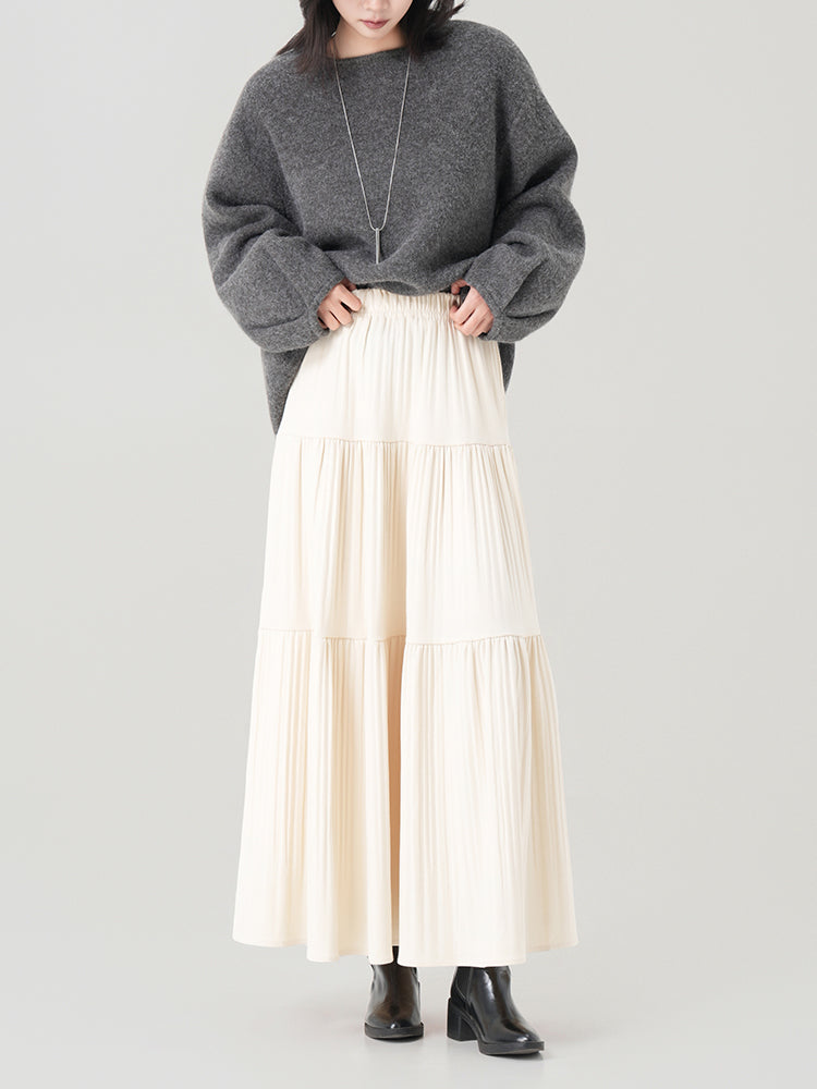 秋冬向けAラインロングスカート