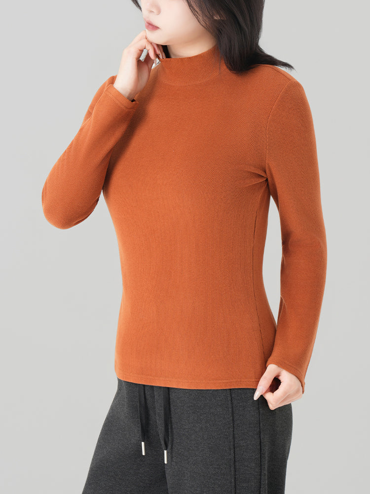 アセテートウール半ハイネックインナー