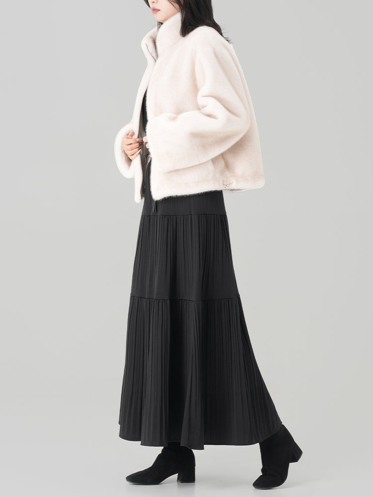 秋冬向けAラインロングスカート