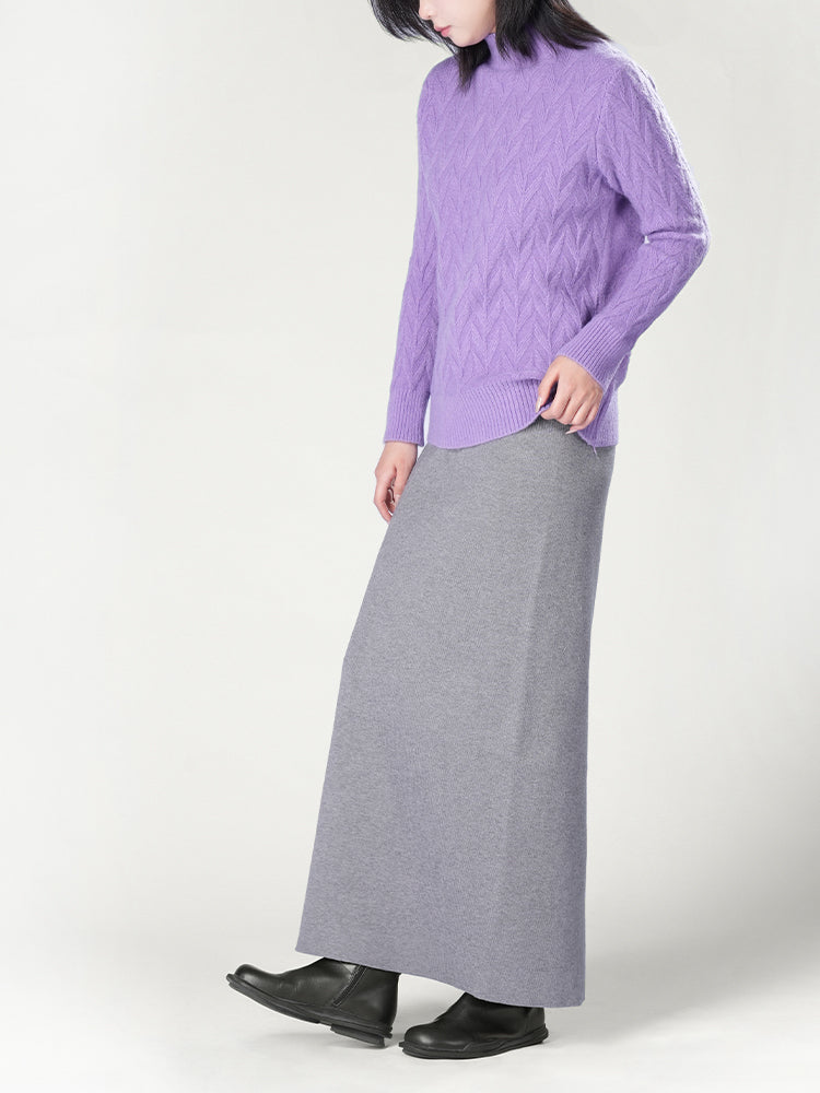 秋冬向け半ハイネックニット