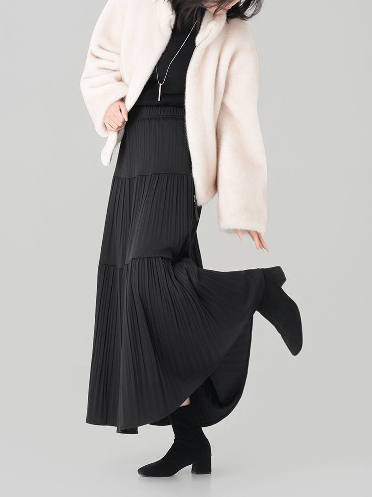 秋冬向けAラインロングスカート