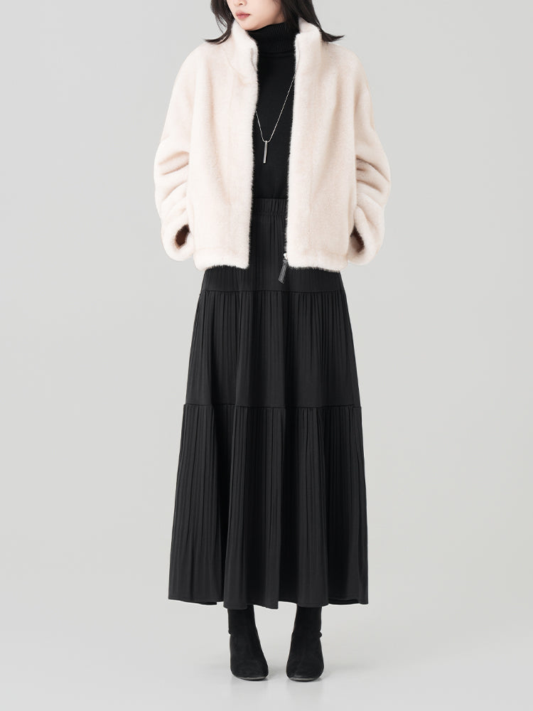 秋冬向けAラインロングスカート