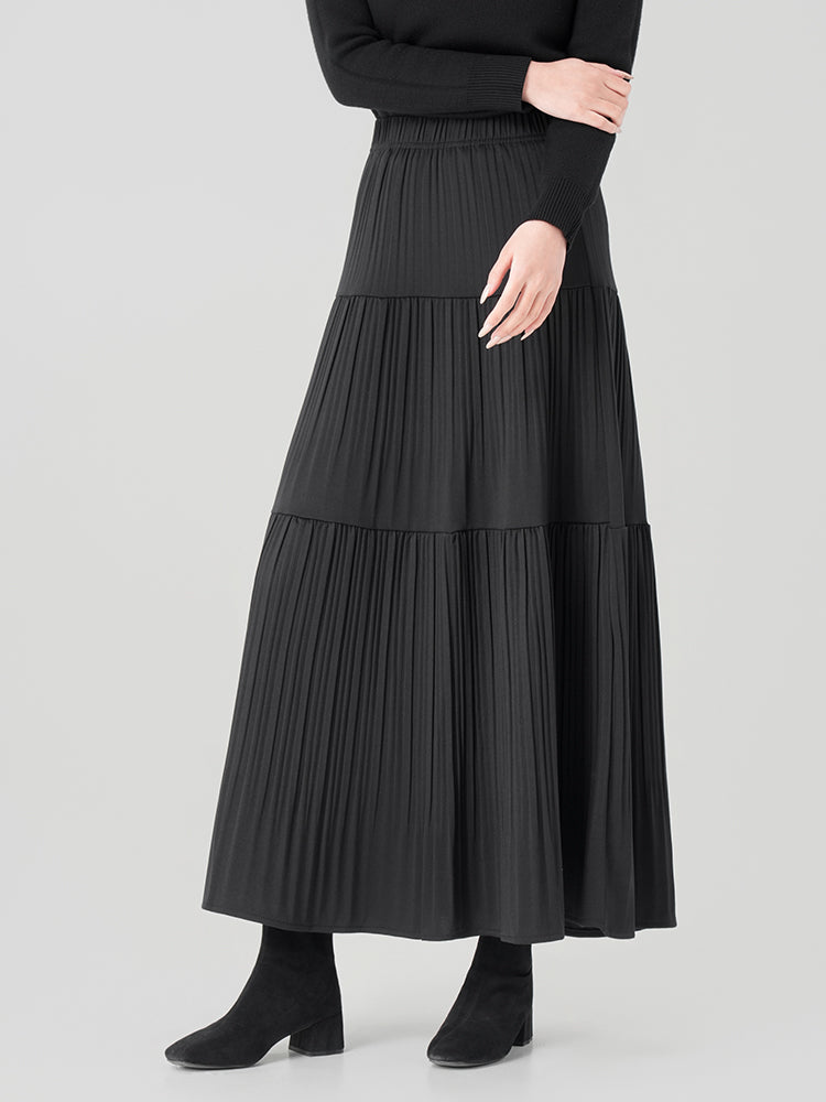 秋冬向けAラインロングスカート