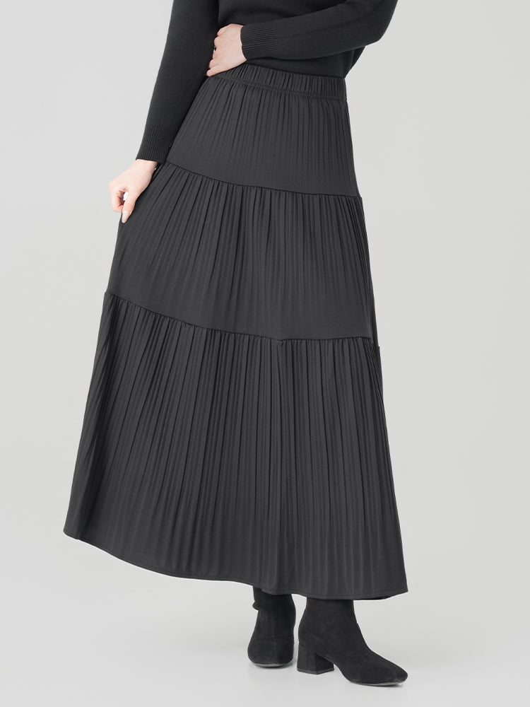 秋冬向けAラインロングスカート