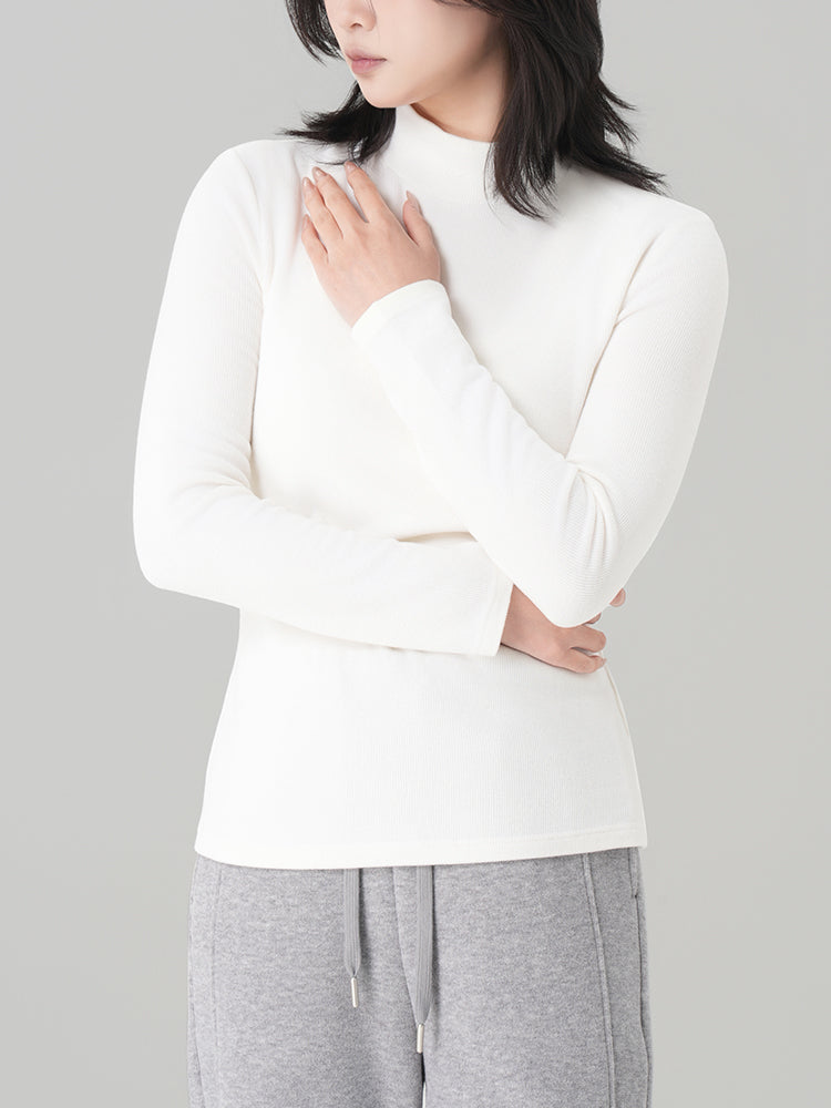 アセテートウール半ハイネックインナー