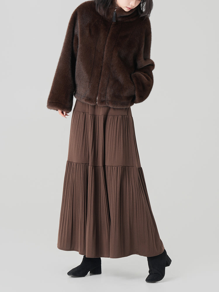 秋冬向けAラインロングスカート