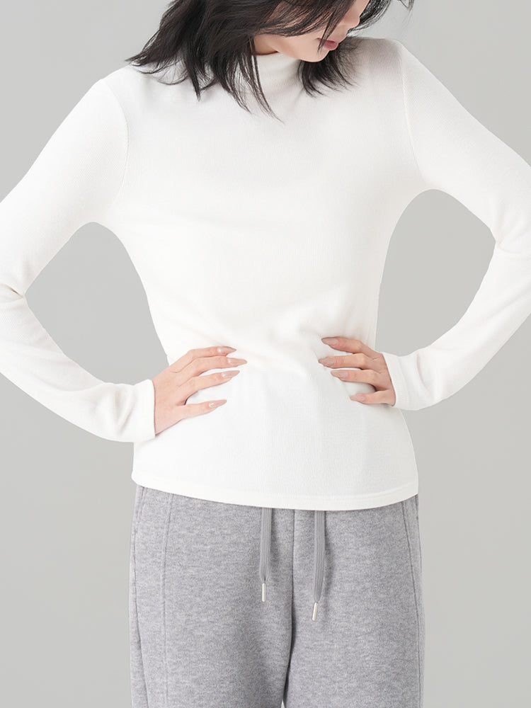 アセテートウール半ハイネックインナー