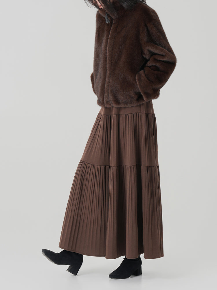 秋冬向けAラインロングスカート