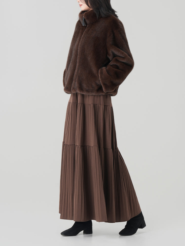 秋冬向けAラインロングスカート