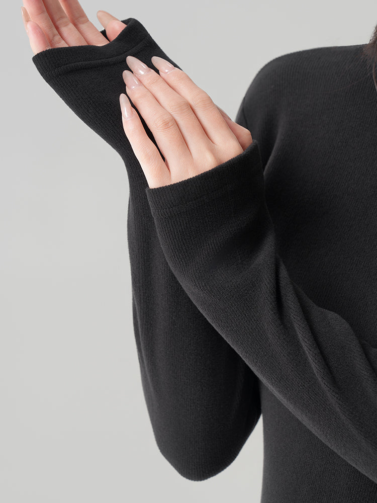 アセテートウール半ハイネックインナー