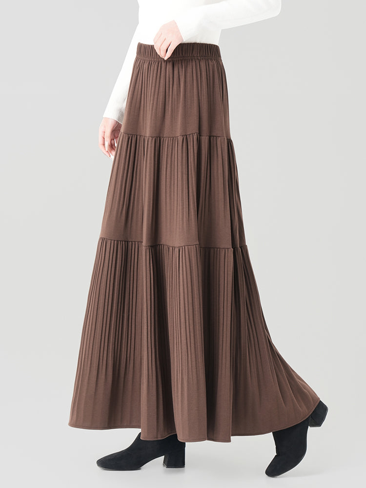 秋冬向けAラインロングスカート