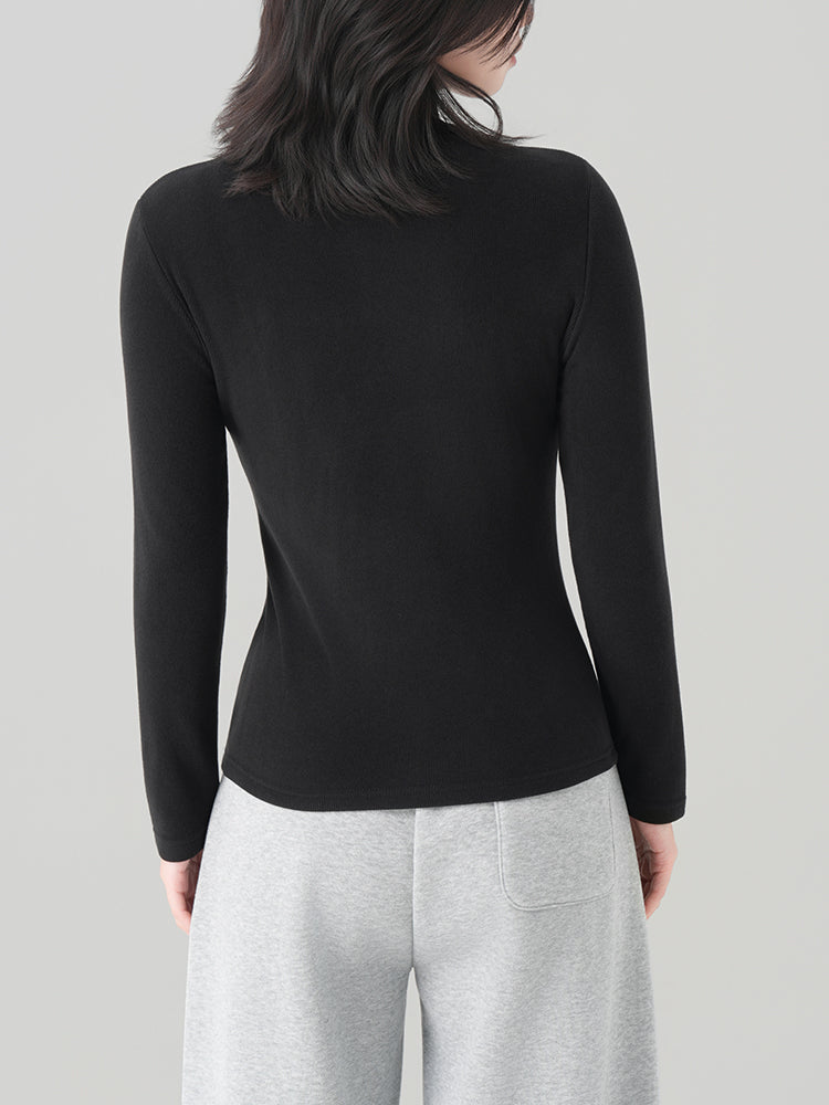 アセテートウール半ハイネックインナー