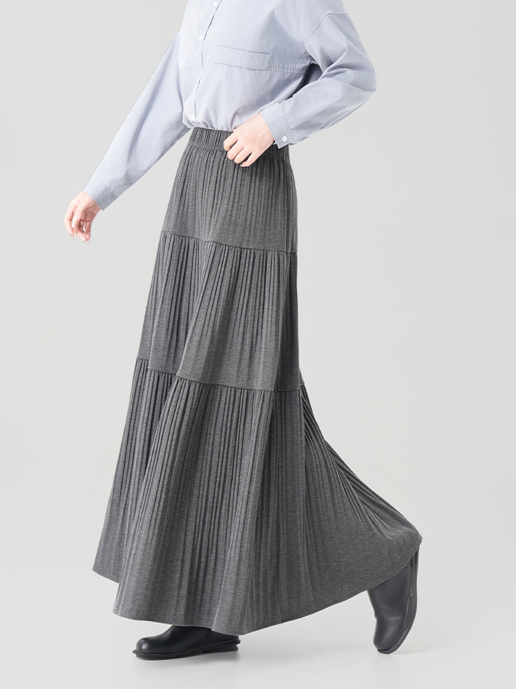 秋冬向けAラインロングスカート