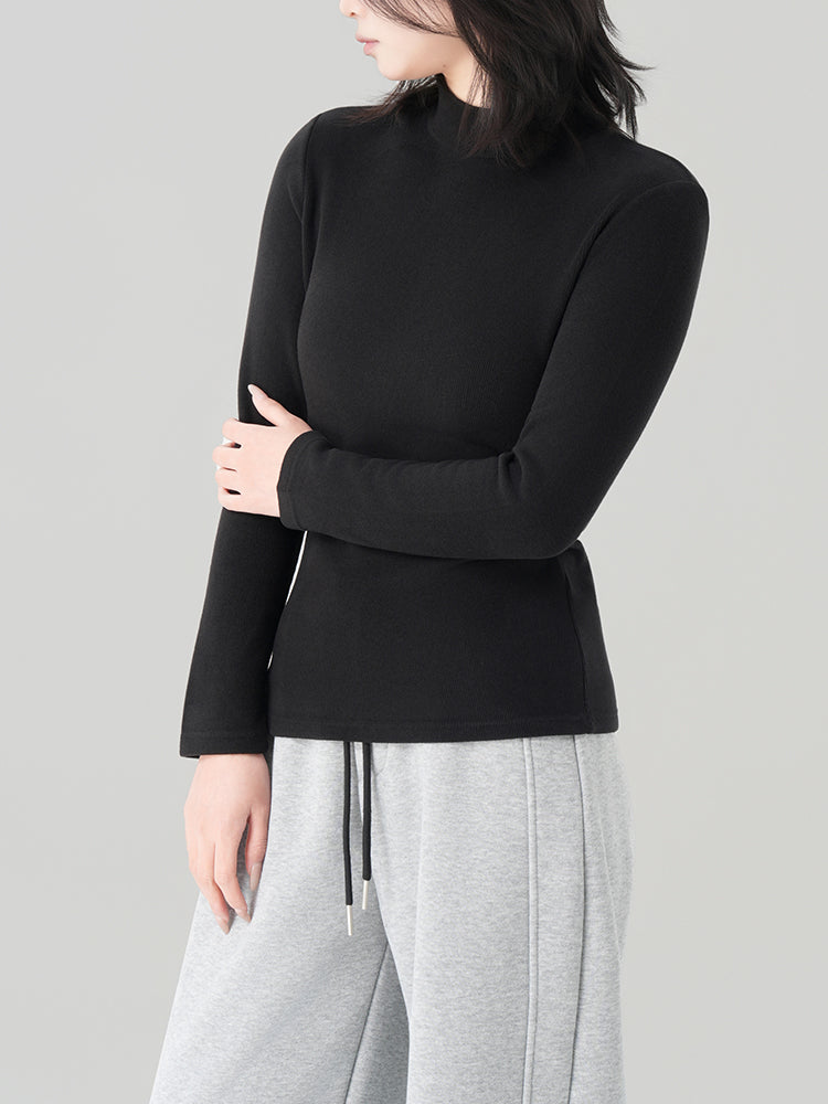 アセテートウール半ハイネックインナー