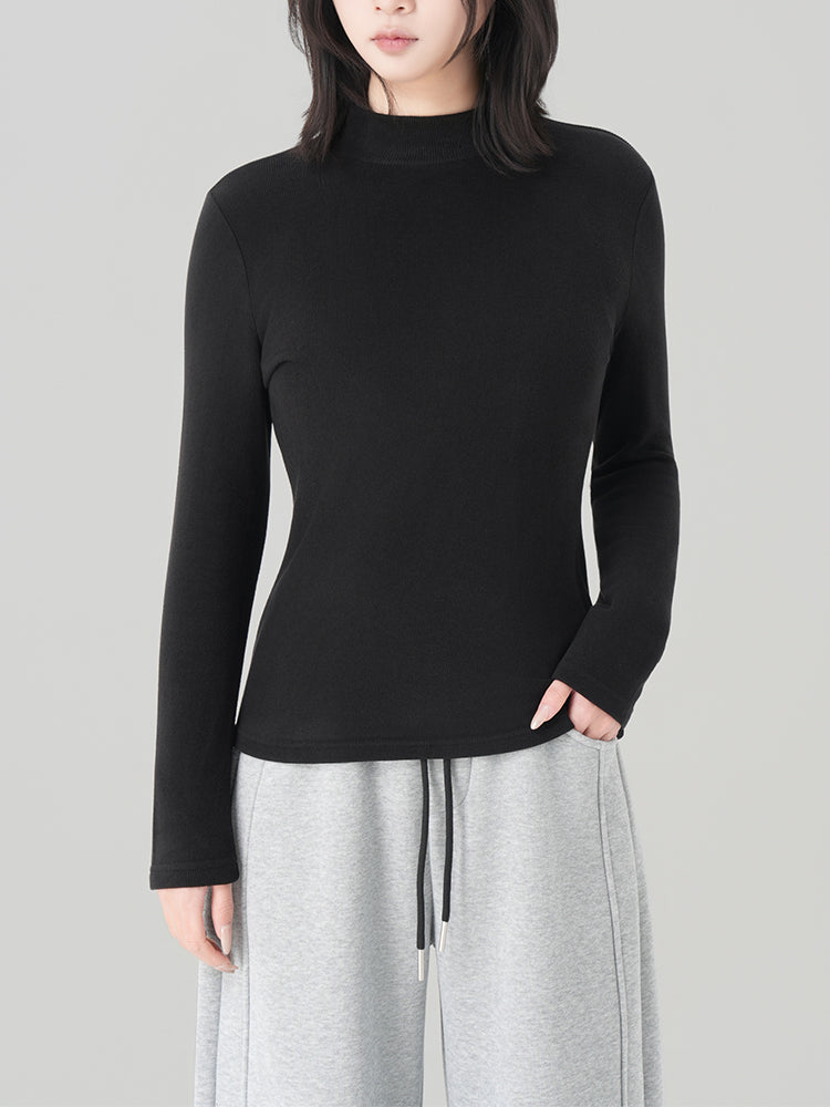 アセテートウール半ハイネックインナー