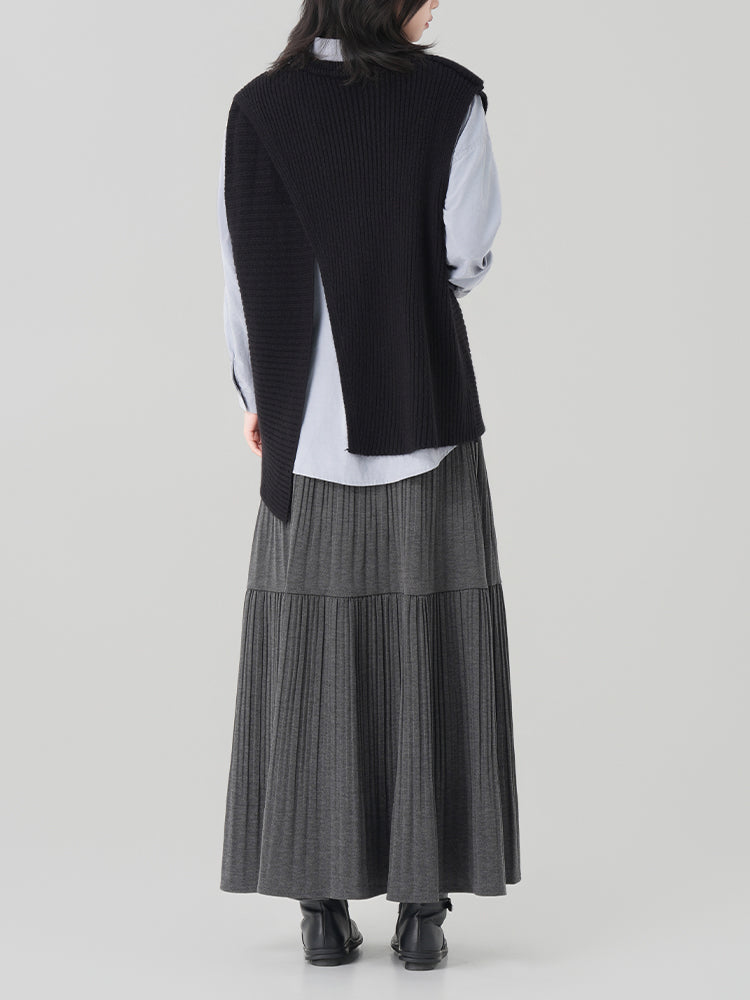秋冬向けAラインロングスカート