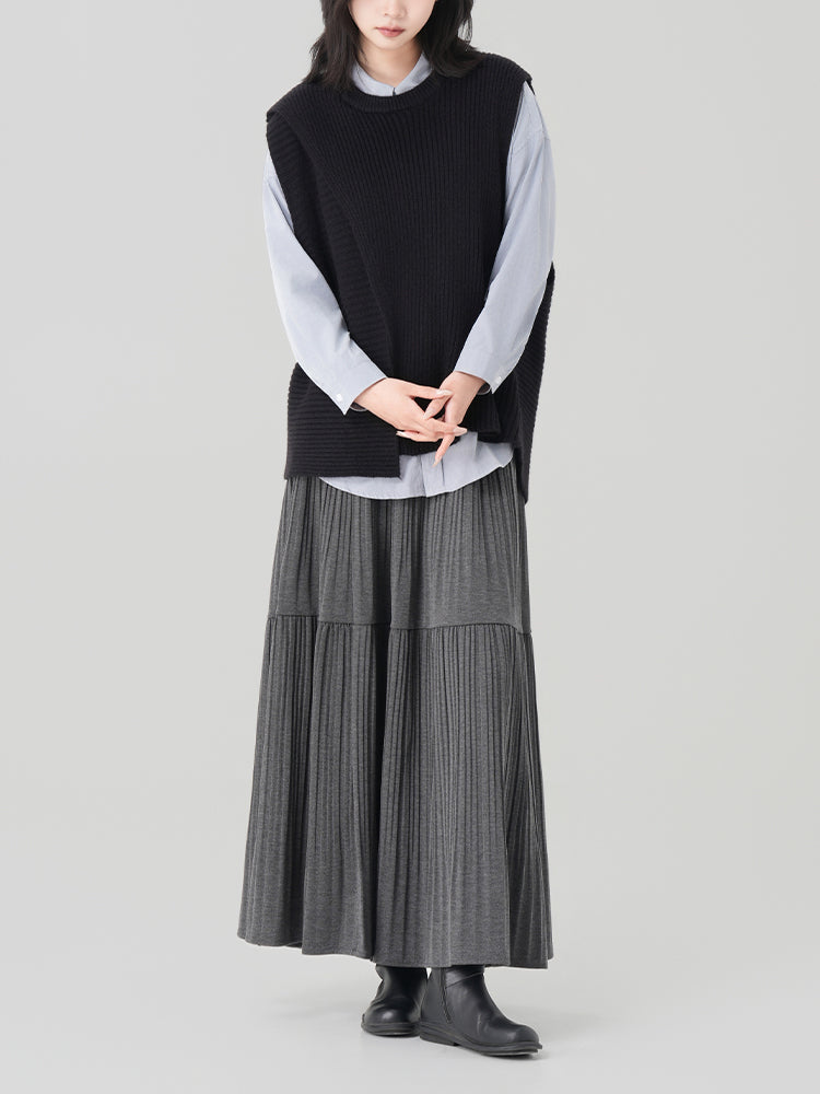 秋冬向けAラインロングスカート