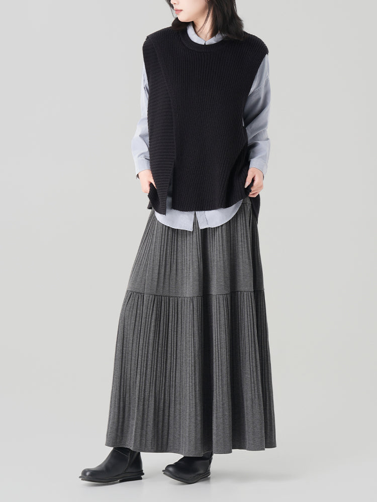 秋冬向けAラインロングスカート