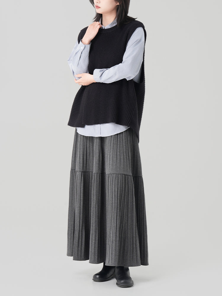 秋冬向けAラインロングスカート