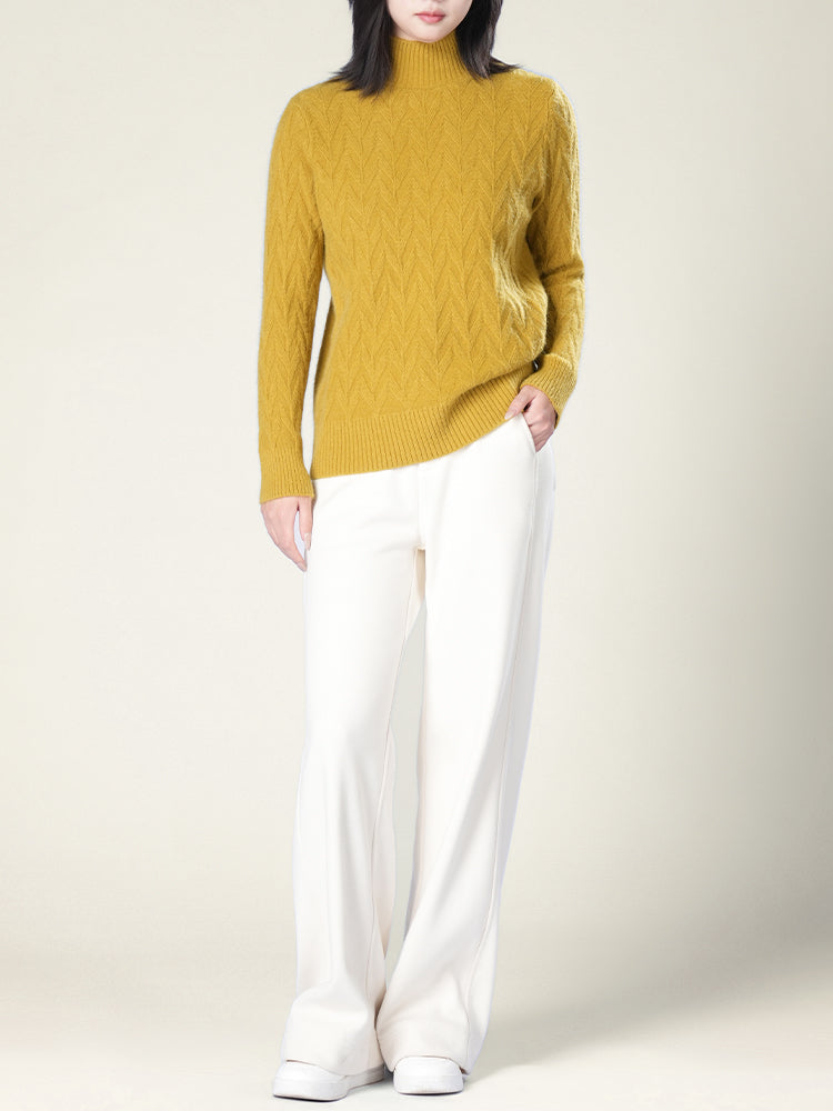 秋冬向け半ハイネックニット