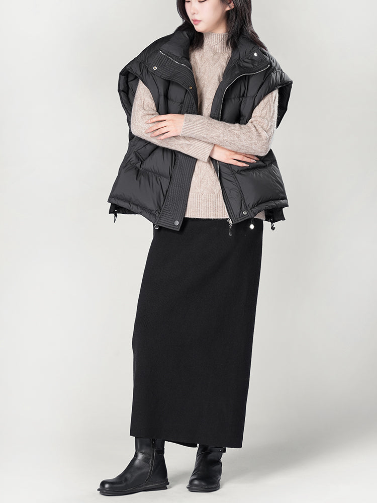 秋冬向け半ハイネックニット