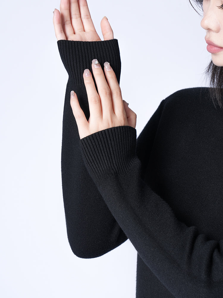 ハイネック 極厚 ニットセーター