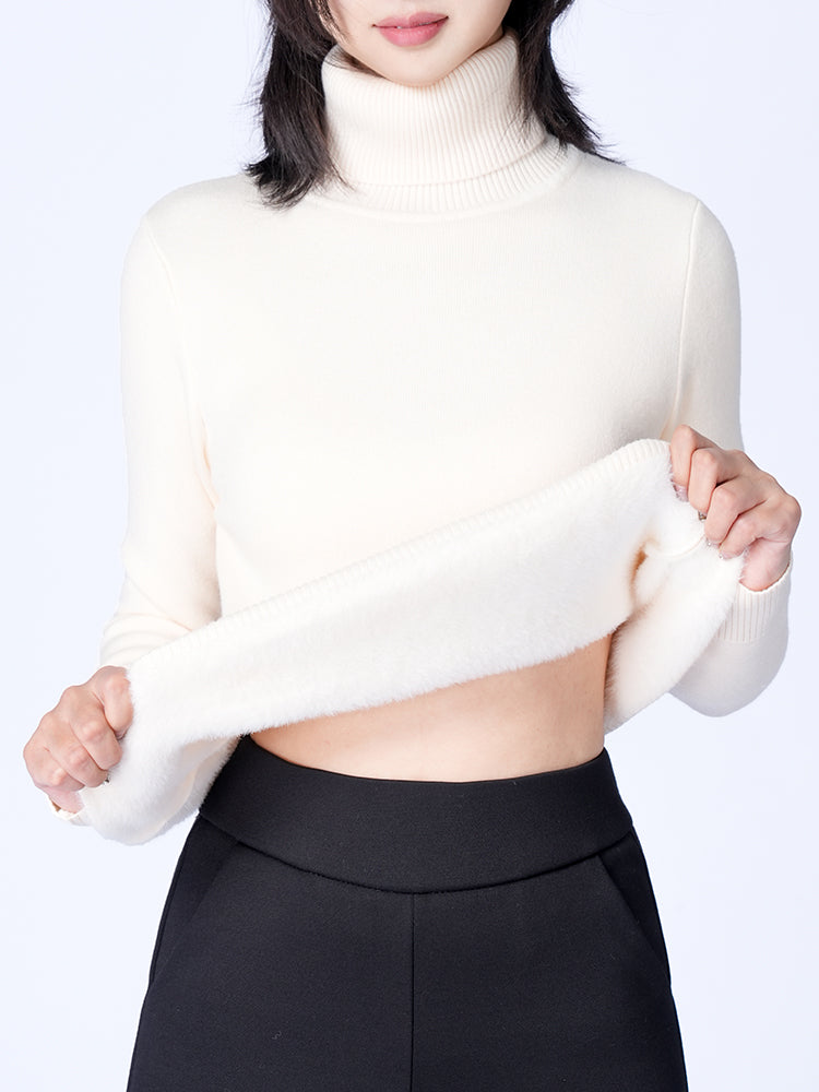 ハイネック 極厚 ニットセーター