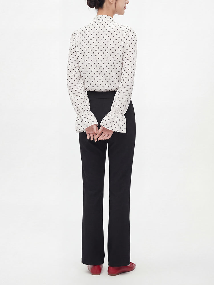 【 タイム限定 さらに20%OFF】高ウエスト フィット ストレート カジュアルパンツ