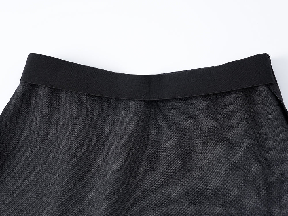 ウールフレアロングスカート