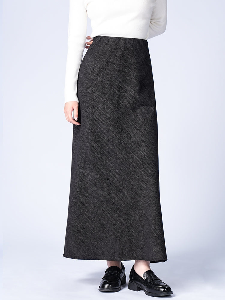 ツイルトイニット Aライン マーメイドスカート