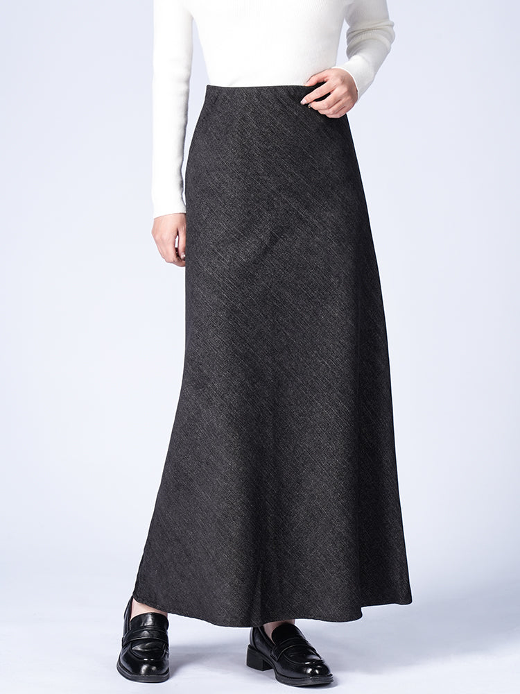 ツイルトイニット Aライン マーメイドスカート