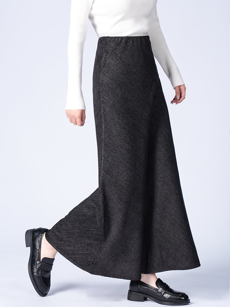 ツイルトイニット Aライン マーメイドスカート