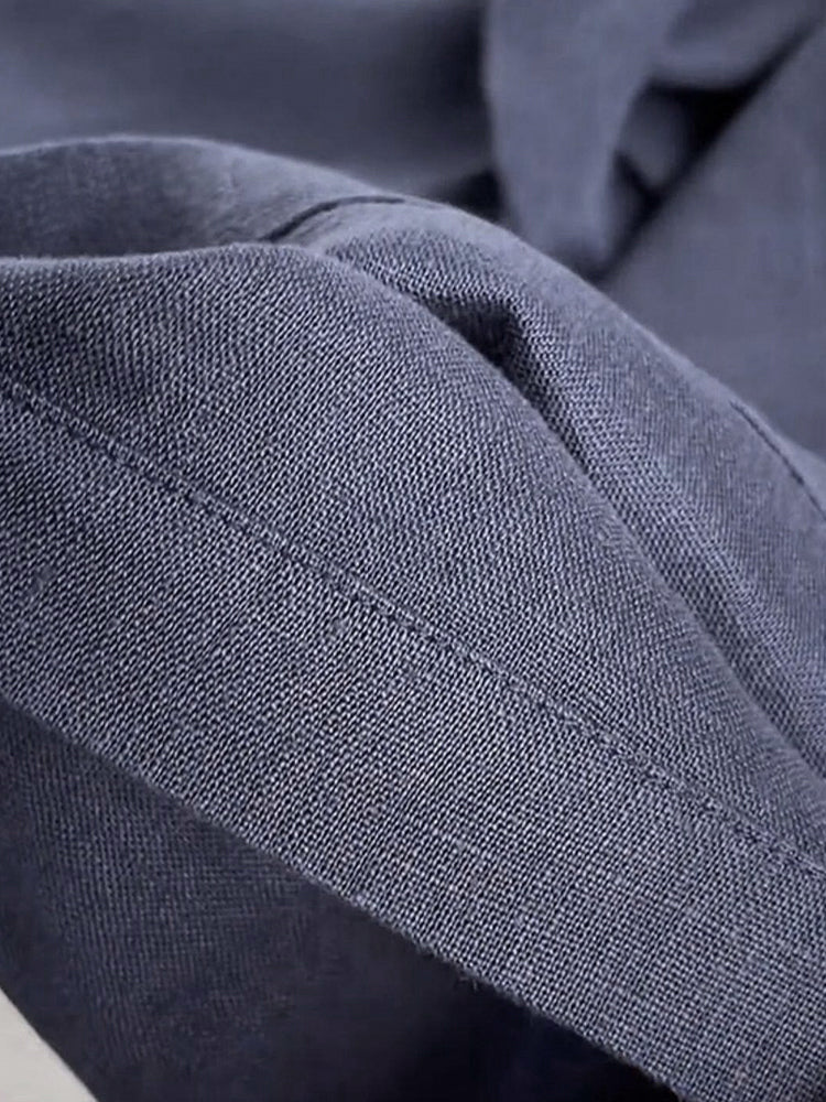 【夏用薄手ストレートパンツ】脚ライン補整・張り付かず快適・座りジワ防止