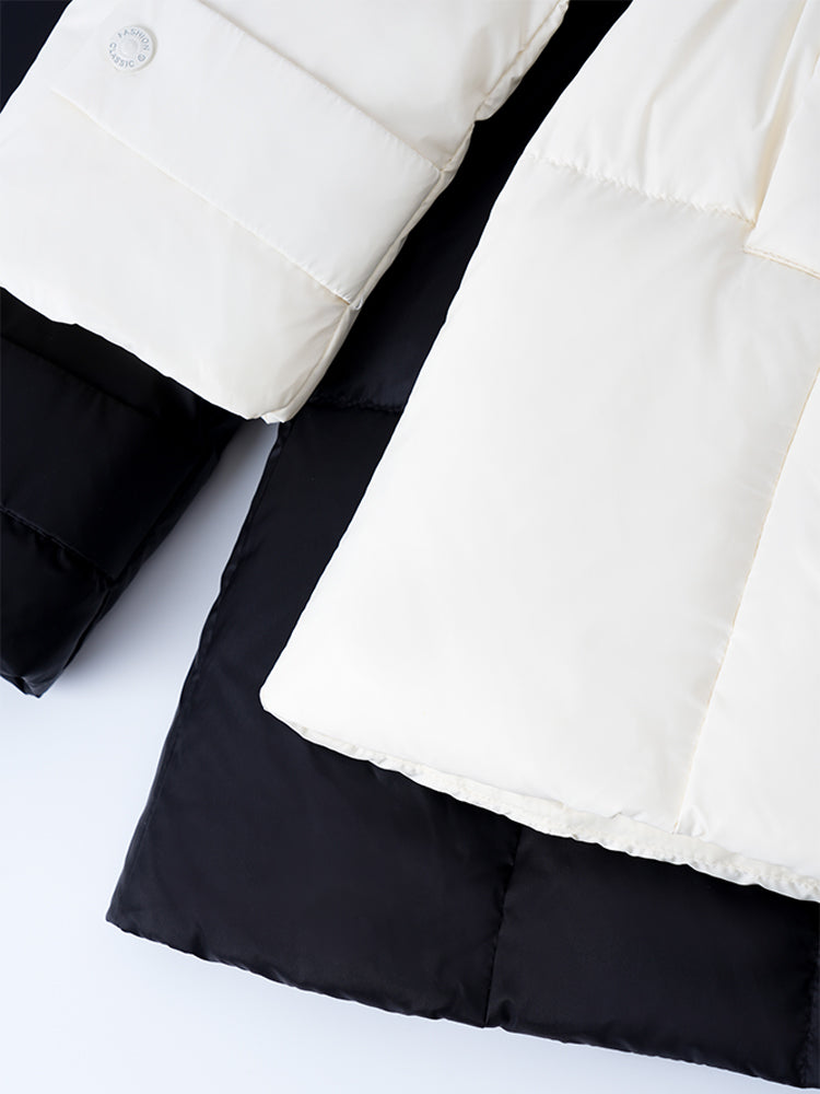 フード付きクビレメイクダウンジャケット