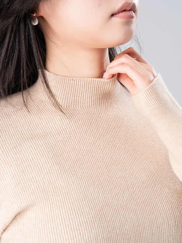 スリムニットカットソー