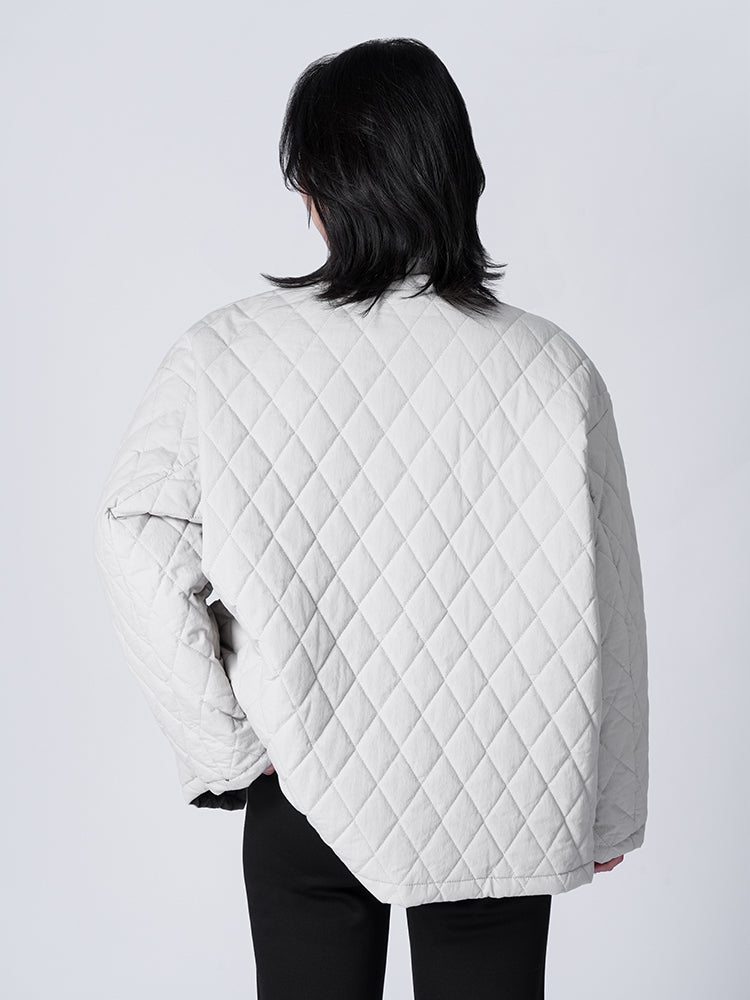 リバシブルキルティングコート