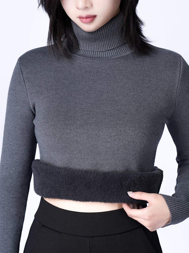 ハイネック 極厚 ニットセーター