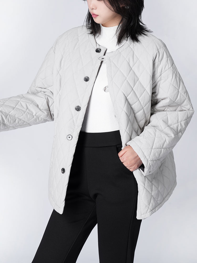 リバシブルキルティングコート